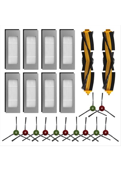 Fırça Filtre Aksesuarları Yedek Parça Seti, Deebot T8 N8 Ozmo 950 920 Yedek Parçalar Için Ana Fırçalar (Yurt Dışından)