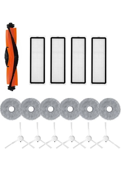 3s B108CN Robotlu Süpürge Rulo Ana Yan Fırça Hepa Filtre Paspas Bezi Yedek Parça Aksesuarları (Yurt Dışından)