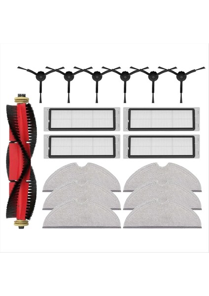 S5 S50 S51 S55 S6 S60 S6 Saf Robotlu Süpürge Ana Yan Fırça Hepa Filtre Paspas Bezi Yedek Parça (Yurt Dışından)