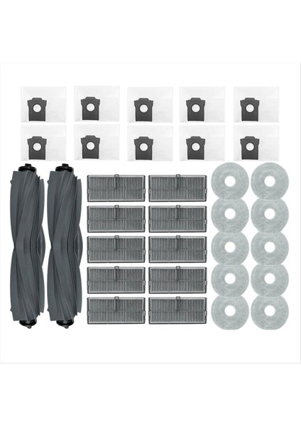 X40 Pro Robot Süpürge Yedek Ana Fırça Hepa Filtre Paspas Pedleri Toz Torbaları Yedek Parçaları Için Aksesuarlar (Yurt Dışından)