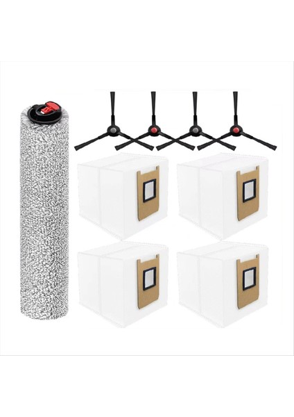 Eufy Omni E28 / E25 Robot Süpürge Yedek Parça Seti Yan Fırça Silindiri Paspas Toz Torbası Aksesuarları (Yurt Dışından)