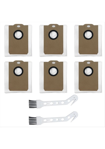 Conga 2299 Robot Süpürge Toz Torbası Çöp Torbası Dokumasız Torba Yedek Paket Fırça (Yurt Dışından)