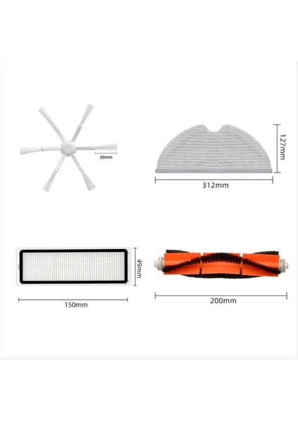 MIJIA1C 2c Mi Robot Vakum Paspas 2 STYTJ03ZHM Hepa Filtre Paspas Bezi Elektrikli Süpürge Yedek Aksesuarları (Yurt Dışından) fiyatları