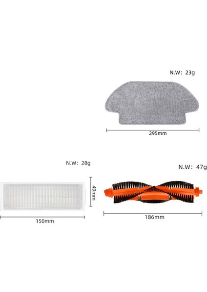 Robot Vakum Paspas Için Yedek 3c / B106CN Yedek Parça Aksesuarları Hepa Filtre Paspas Bez Bez Kapak (Yurt Dışından) fiyatları