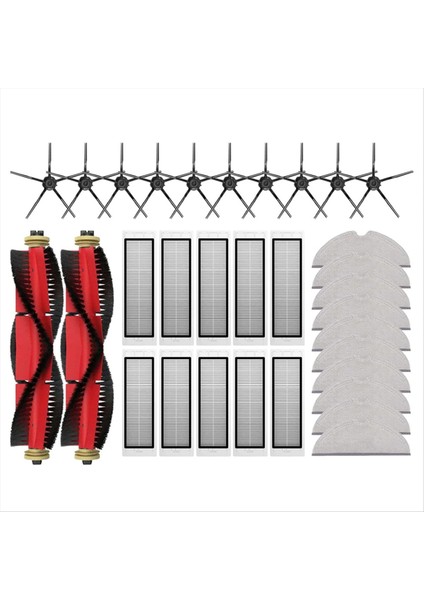 S5 / S5 Max / S6 / S6 Maxv / S6 Pure / E4 / E5 / S51 / S52 / S55 Ana Yan Fırça Filtresi Paspas Aksesuarları Için (Yurt Dışından)