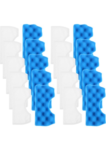 10 Set Mavi Sünger Filtre Beyaz Pamuklu Karaciğer Filtresi Samsung DJ97-01040C Serisi Elektrikli Süpürge Parçaları (Yurt Dışından) fiyatları