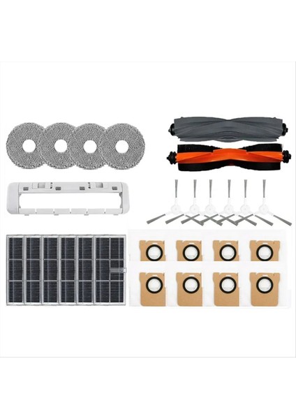 M30S D103CN Robot Vakum Yedek Parçalar Ana Yan Fırça Hepa Filtre Paspas Bezi Toz Torbası Aksesuarları (Yurt Dışından)