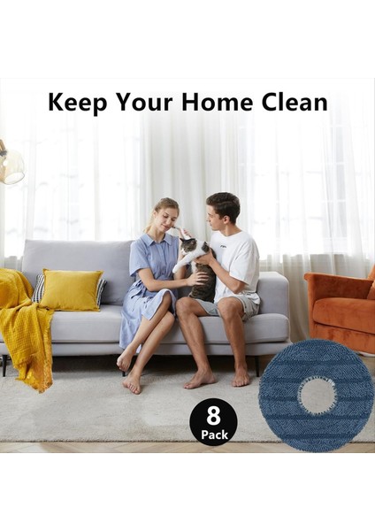 Eufy Omni C20 Robot Süpürge Parçaları Için 8 Adet Yedek Paspas Pedi Yıkanabilir Paspas Bezi Paspas Pedi (Yurt Dışından) fırsatları