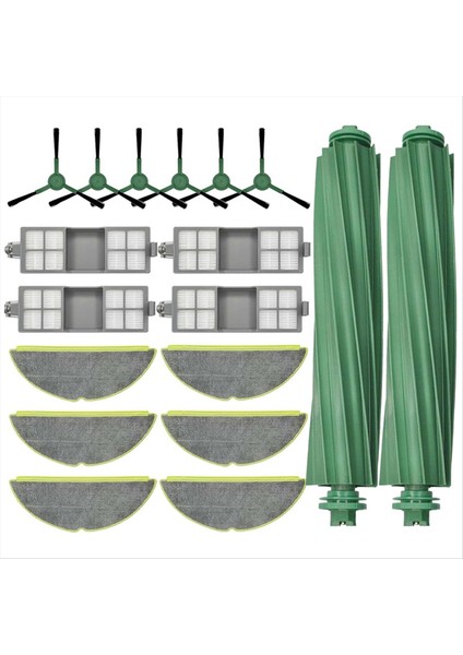 Irobot Roomba 205 Dustcompactor Vac Robot Süpürge Parçaları Için 18 Adet Ana Yan Fırça Hepa Filtreleri Paspas Pedleri (Yurt Dışından) modelleri
