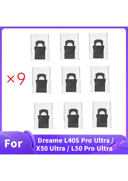 Dreame L40S Pro Ultra / X50 Ultra / L50 Pro Ultra Elektrikli Süpürge Aksesuarları Toz Torbası Yedek Parçaları Için 9 Adet Toz Torbası (Yurt Dışından) fiyatları