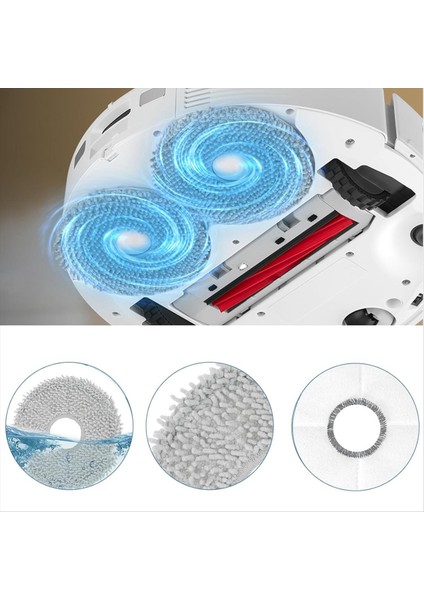 Roborock Qv 35A / Qr 798 / Qr 598 Elektrikli Süpürge Için Aksesuar Seti Ana Yan Fırçalar Hepa Filtreler Toz Torbaları Paspas Pedleri (Yurt Dışından) fiyatları