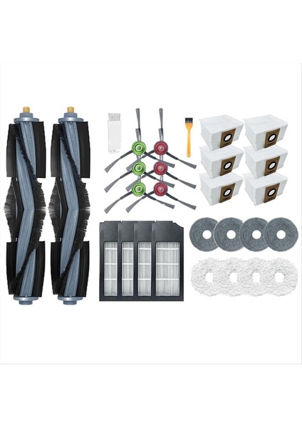 Ecovacs Deebot X1 Omnı T10 Turbo/ T10 Robot Süpürge Ana Yan Fırça Paspas Bezi Toz Torbaları Filtre Parçaları Değiştirin (Yurt Dışından)