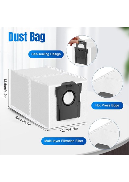 Mova Z50 Ultra/z5/z5 Pro Ultra Robot Süpürge, Rulo Paspas, Yan Fırçalar, Hepa Filtreler, Toz Torbaları Için Yedek Parça Seti (Yurt Dışından) fiyatları