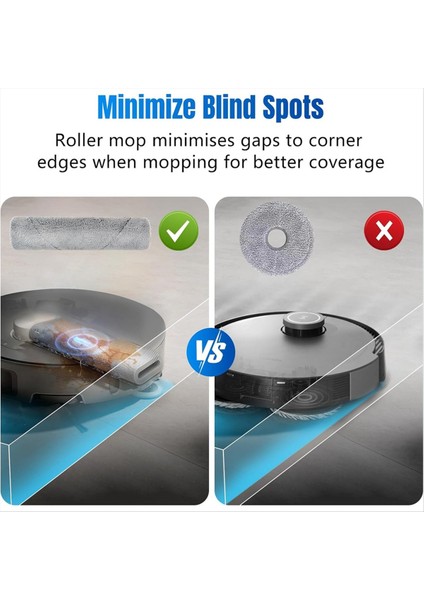 Mova Z50 Ultra/z5/z5 Pro Ultra Robot Süpürge, Rulo Paspas, Yan Fırçalar, Hepa Filtreler, Toz Torbaları Için Yedek Parça Seti (Yurt Dışından) modelleri