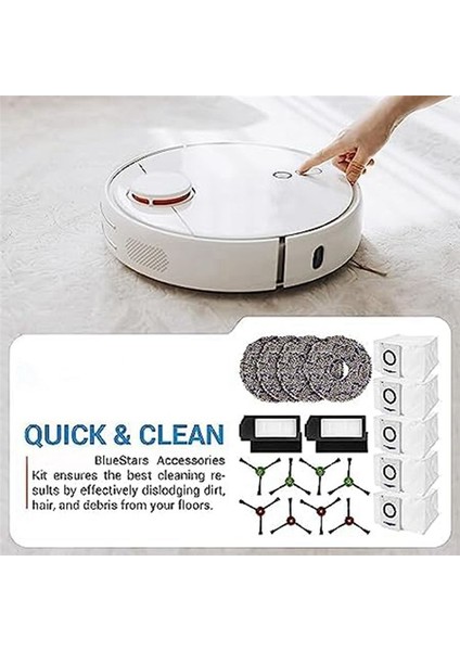Uygun Cobos X1OMNI Turbo Süpürme Robotu Aksesuarları Yan Süpürme Filtresi Paspas Pedi Toz Torbası Yedek Aksesuarlar (Yurt Dışından) fiyatları