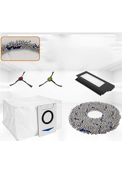 Uygun Cobos X1OMNI Turbo Süpürme Robotu Aksesuarları Yan Süpürme Filtresi Paspas Pedi Toz Torbası Yedek Aksesuarlar (Yurt Dışından) fırsatları