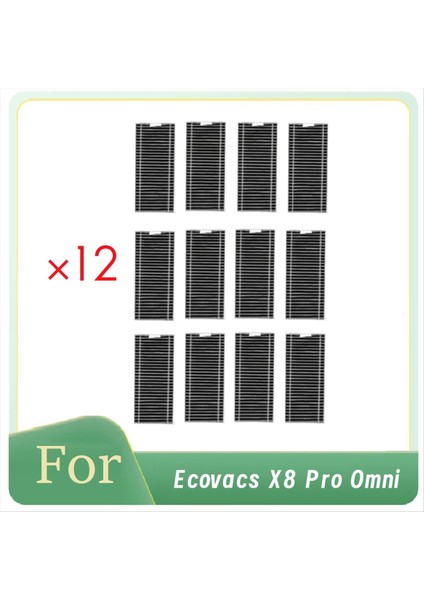 Ecovacs X8 Pro Omni Elektrikli Süpürge Aksesuarları Için 12 Adet Filtre Yedek Parçalar Ultra Dayanıklı Aksesuarlar (Yurt Dışından)