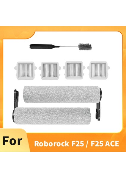 Roborock F25 / F25 Ace Elektrikli Süpürge Aksesuarları Için Yedek 2x Silindir Fırça ve 4x Hepa Filtresi (Yurt Dışından) fırsatları
