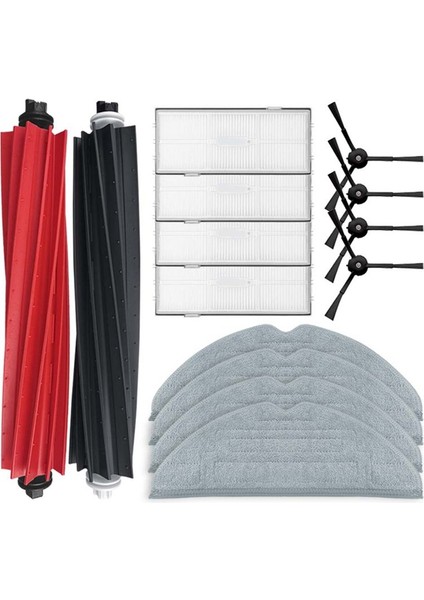 S8 S8 Pro Ultra S8+ Için Yedek Parça Ana Yan Fırça Paspas Bezi Hepa Filtre Aksesuarları (Yurt Dışından)