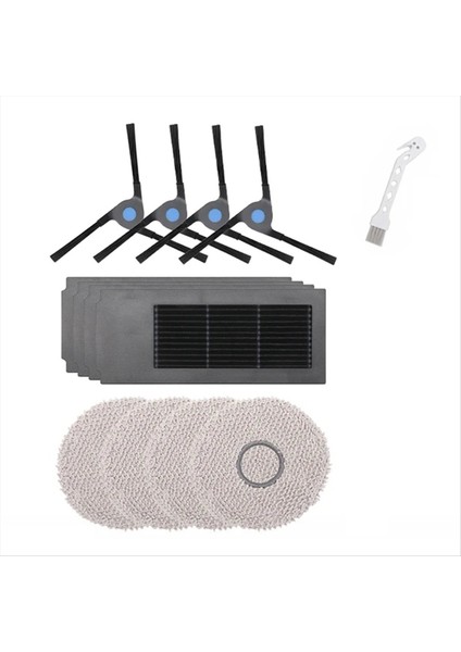 Deebot X2/x2 Omni/x2 Pro Robot Vakum Aksesuarları Rulo Ana Yan Fırça Hepa Filtre Paspas Bezi Yedek Parça (Yurt Dışından)