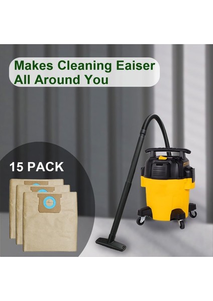 Dewalt DXVA19-4104 Elektrikli Süpürge Yedek Aksesuarları Toz Torbası Için 15 Parça Vakum Toz Torbası Seti (Yurt Dışından) modelleri