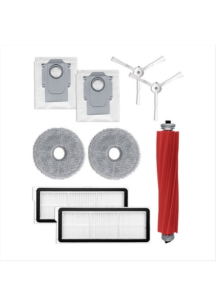 P10 Pro Aksesuarları Için Robotlu Süpürge Yedek Parça Yedek Ana Fırça Hepa Filtre Paspas Bezi (Yurt Dışından)