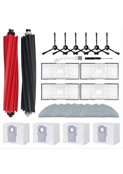 S8+/s8 Pro Ultra Robot Süpürgeler Için Yedek Parçalar Ana Yan Fırça Hepa Filtre Paspas Bezi Toz Torbaları (Yurt Dışından)