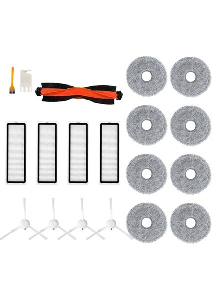 3s 2pro B113CN B108CN Robotlu Süpürge Rulo Ana Yan Fırça Hepa Filtre Yedek Parça Aksesuarları (Yurt Dışından)