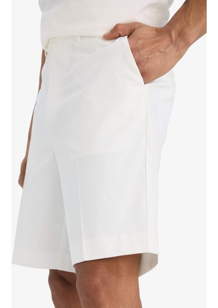 Fit Standart Fit Sporcu Kısa Paça Dokuma Şort