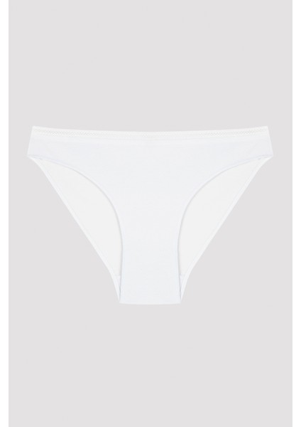Easy Pamuklu Trim Beyaz Slip Külot