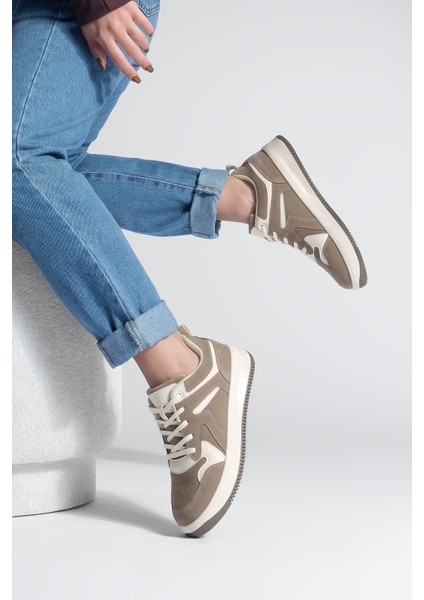 Kadın Sneaker Çok Parçalı Spor Ayakkabı Gosfin Vizon Süet fiyatları