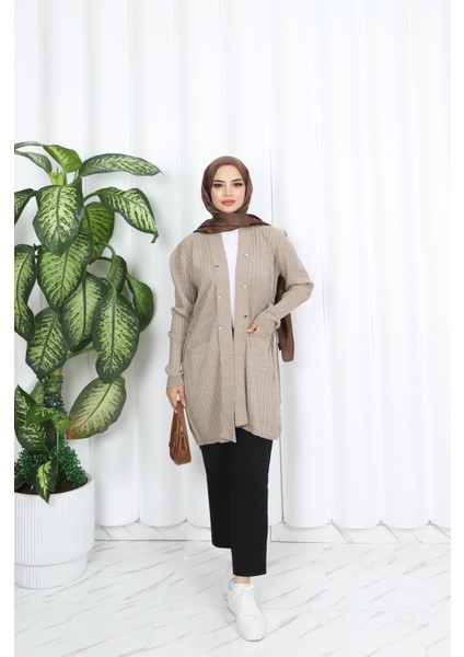 Kuşgözü Detaylı Bağcıklı Hırka modelleri