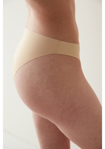 #İzbırakmaz Smooth Ten Rengi Slip Külot