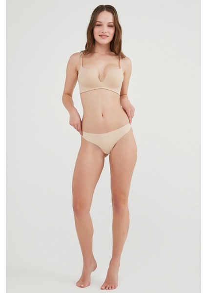 #İzbırakmaz Smooth Ten Rengi Slip Külot