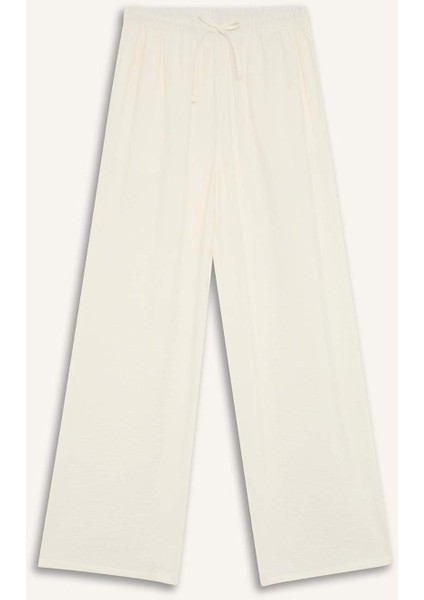 Regular Fit Beli Lastikli Plaj Pantolonu-Fall in Love