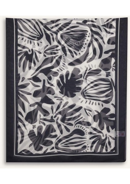 Regular Fit Desenli Şifon Pareo-Fall in Love E8218AX25HS