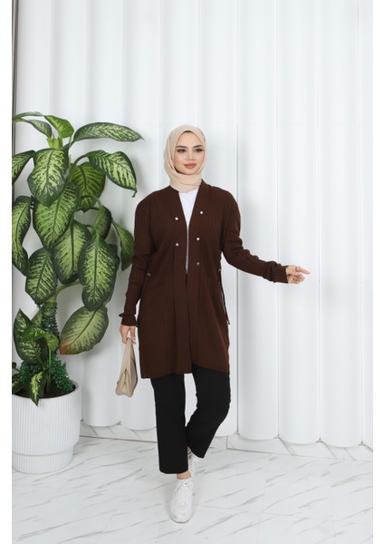 Kuşgözü Detaylı Bağcıklı Hırka modelleri