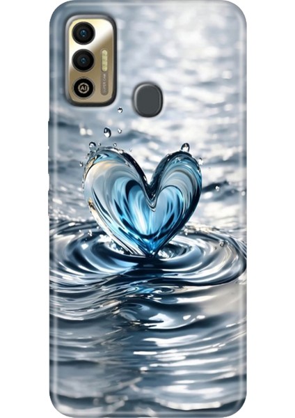 Tecno Spark 7 - 7t Kılıf Renkli Temalı Tecno Desenli Silikon Aşkdamlası