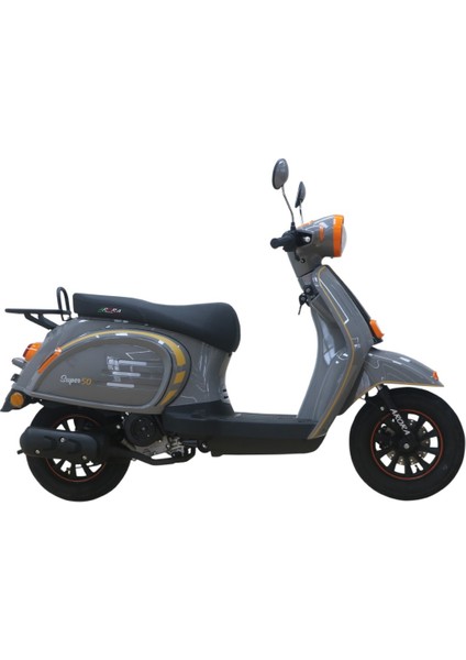 Super 50CC Scooter Motosiklet Nardo Gri
