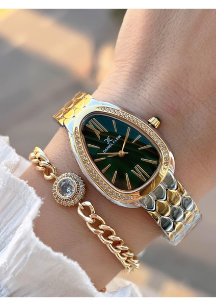 Çelik Kordon 30 mt Suya Dayanıklı Kadın Kol Saati+Bileklik BF.GF.10067.5