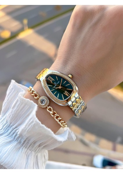 Çelik Kordon 30 mt Suya Dayanıklı Kadın Kol Saati+Bileklik BF.GF.10067.5 modelleri