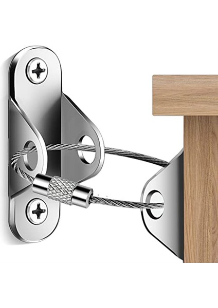 Mobilya Çapası (Pac OF10) Anti-Tip Mobilya Ankrajı, Mobilya Dresser Duvar Güvenliği Ankrajı Mobilya Harfan Duvar B (Yurt Dışından)