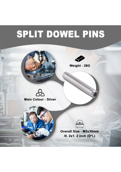 10PCS M5X30MM 304 Paslanmaz Çelik Bölünmüş Yaylı Rulo Dübel Pimleri (Yurt Dışından) indirimleri