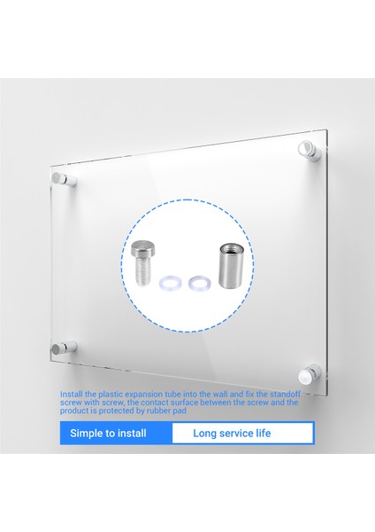 60 Pcs Işaret Standoff Vidaları Reklam Vidaları Paslanmaz Çelik Duvar Standoff Montajlar Cam Sanat Eseri Için Cam Akrilik Çivi (Yurt Dışından) fırsatları