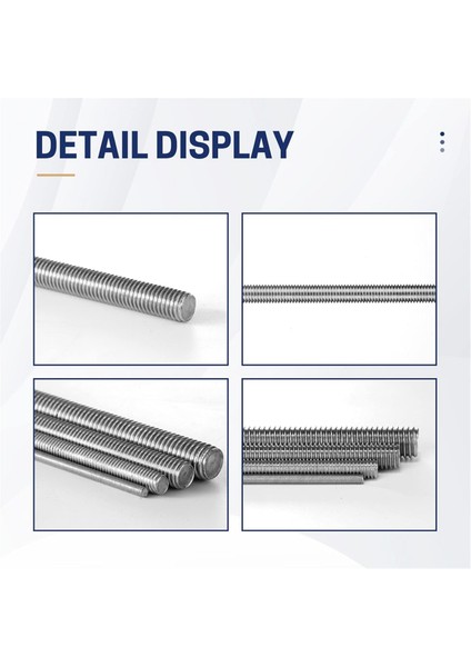 26PCS 8/32 Inç Dişli Çubuklar ve Altıgen Somunlar, M4 12 Inç Paslanmaz Çelik Boncuklu Bahçe Kazı Çubukları Için Tam Dişli (Yurt Dışından) fırsatları