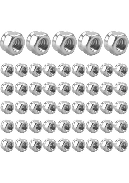 50PCS M2 Çinko Kaplı Kendi Kendine Kilitlenen Naylon Ek Altı Kilidi Fındık (Yurt Dışından) modelleri