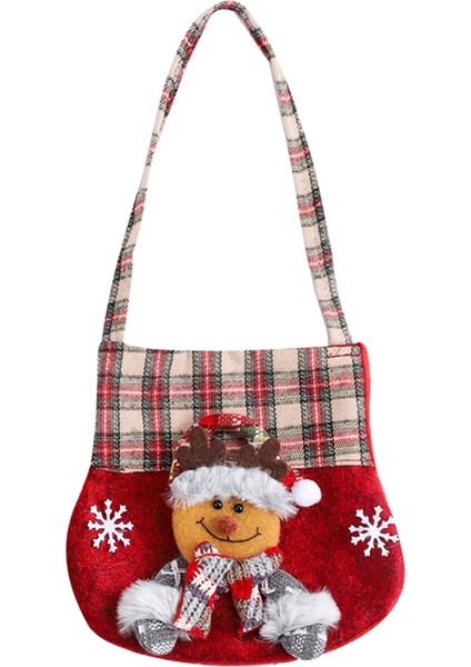 Kumaş Noel Hediye Çantası, Noel Elma Çantası Parti Lehine Çantalar, Karikatür Noel Çanta Partisi Xmas Tatil Hediye Çantaları (Yurt Dışından) indirimleri