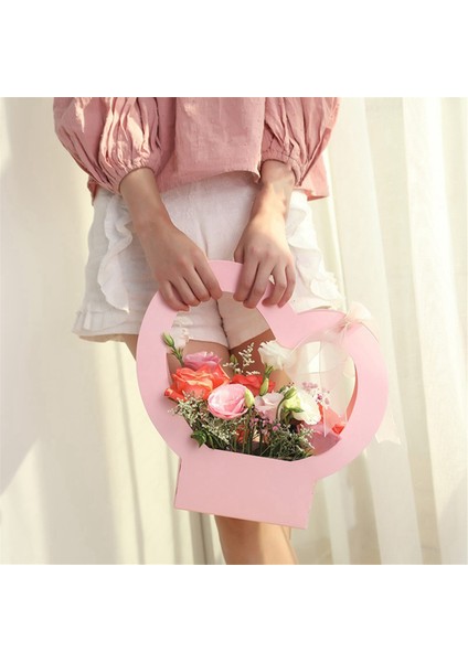 Aşk Sepeti Kalp Şeklinde Sevgililer Günü Hediye Kutusu Hediye Ambalaj Kutusu Kağıt Tatlı Parti Düğün Dekorasyon Kutusu-C (Yurt Dışından) fiyatları