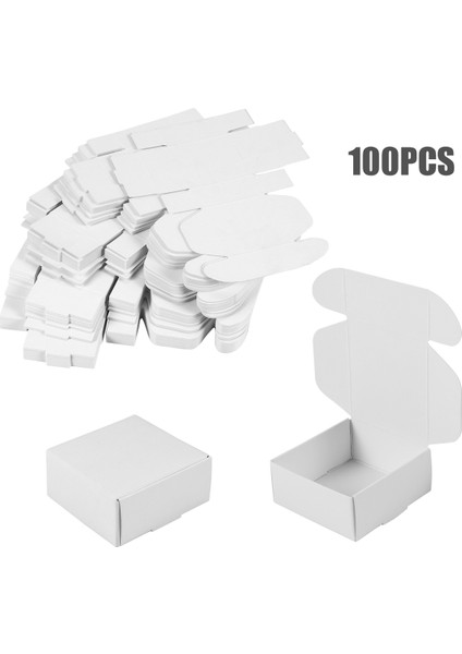 100PCS Kraft Kağıt Kutusu Güzel Kraft Kutu Ambalaj Kutusu Küçük Boyut-Beyaz (Yurt Dışından) modelleri