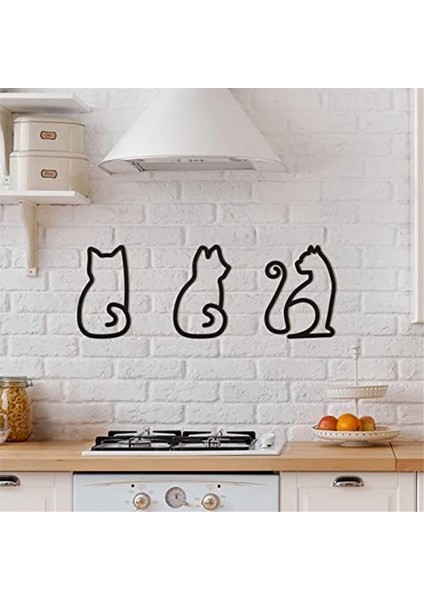 3 Adet Metal Duvar Sanatı Tel Kediler Mutfak Restoran Dükkanı Için Duvar Dekoru (Yurt Dışından) fırsatları